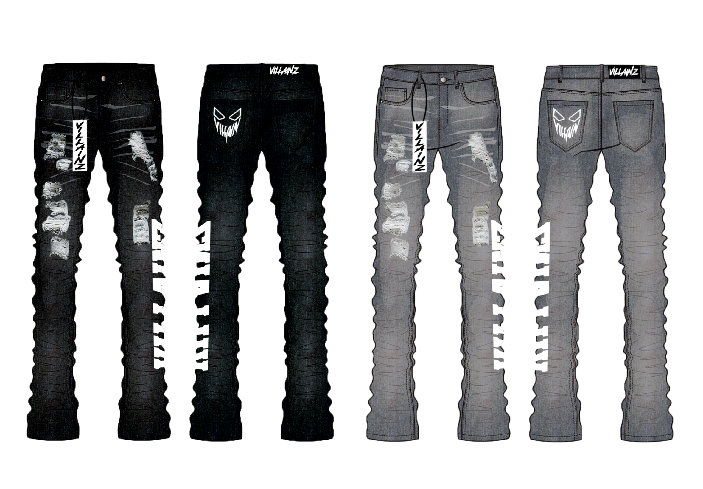 Villainz Stacked Jeans